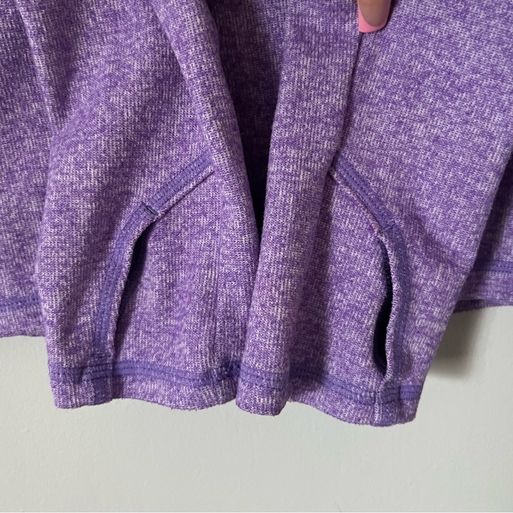 Athleta Heathered Purple Zip-Up Jacket - Picture 6 of 6
